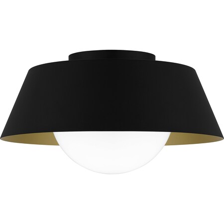 Quoizel Flush Mount Flush Mount 1 Light Matte Black QFL6182MBK